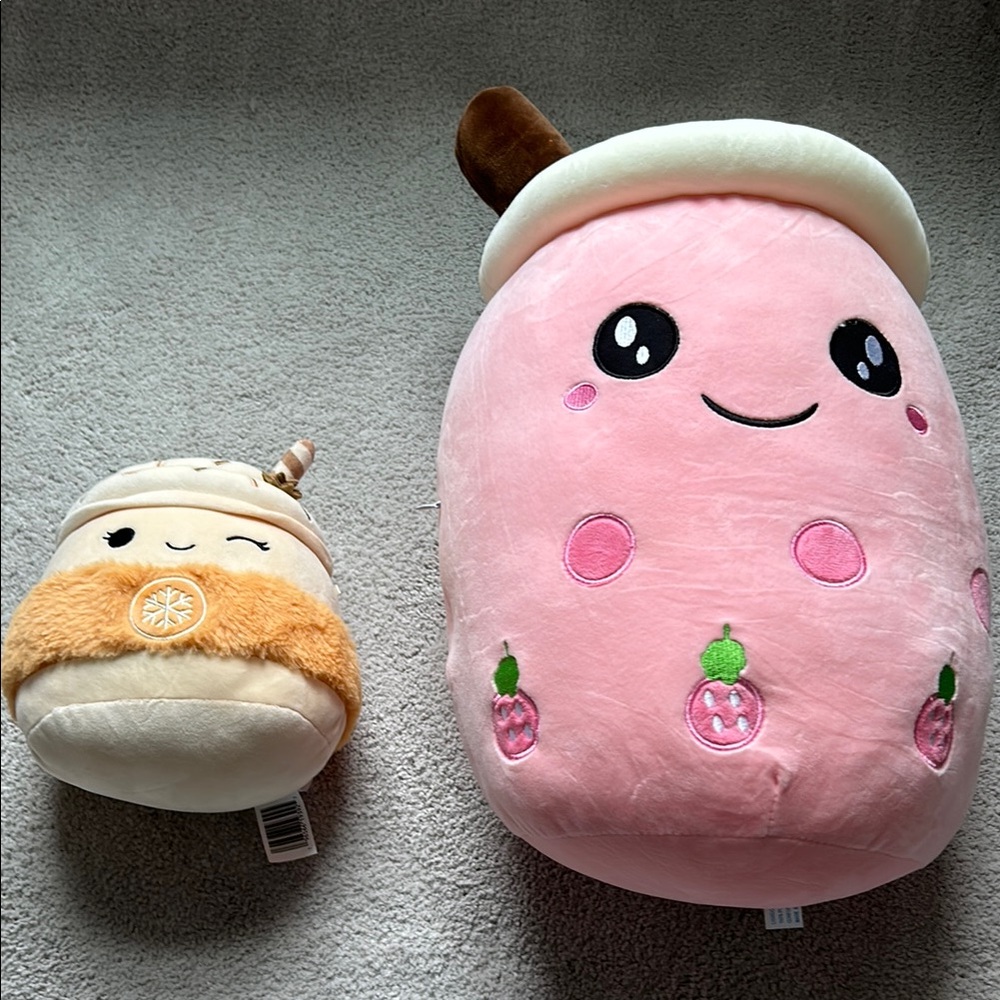 Squishmallow: boba tea and winter drink